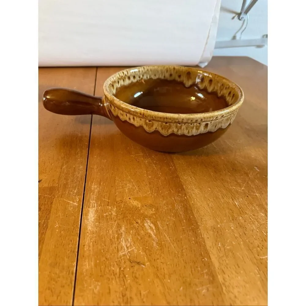 Extra Large French onion soup crock stoneware/ceramic side handle